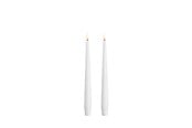 Dekorasjon - Moods & More LED taper candle - Slim - Classic white - 23x250 mm - 2 pcs - M50-CW023250