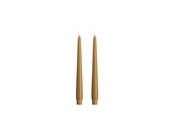 Dekorasjon - Moods & More LED taper candle - Slim - Honey mustard - 23x250 mm - 2 pcs - M50-HM023250