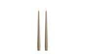 Dekorasjon - Moods & More LED taper candle - Slim - Kit grey - 23x300 mm - 2 pcs - M50-KG023300