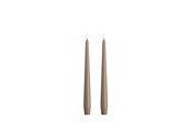 Dekorasjon - Moods & More LED taper candle - Slim - Sand - 23x250 mm - 2 pcs - M50-SD023250