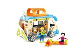 Dukkehus & Tilbehør - Hape Wooden Adventure Bus Dollhouse - E3407