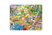 Puslespill - Larsen Puzzles Animals - At the Zoo 48 pcs. Gulv - LA-US30