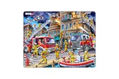 Puslespill - Selecta Play Larsen Jigsaw Puzzle The Firemen 45 pcs. Gulv - LA-US21