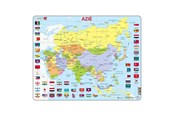 Puslespill - Selecta Play Larsen Puzzle Map Asia with Flags 70 pcs. Gulv - LA-K44-NL