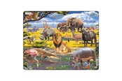Puslespill - Selecta Play Larsen Jigsaw Puzzle Animals - African Savannah 43 pcs. 2D Puslespill - LA-FH30