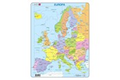 Puslespill - Selecta Play Larsen Jigsaw Puzzle Map Europe 37 pcs. Gulv - LA-A8-NL
