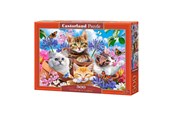 Puslespill - Selecta Play Castorland Jigsaw Puzzle Kittens with Flowers 500pcs. Gulv - B-53513