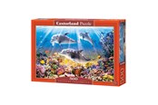 Puslespill - Selecta Play Castorland Jigsaw Puzzle Dolphins Underwater 500pcs. Gulv - B-52547