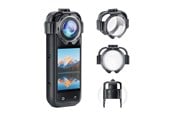 Actionkamera - Tilbehør - Puluz Lens Covers Snap‑On – Insta360 X5 - PU750T