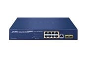Switch/splitter - PLANET GS-4210-8UP2S - switch - 10 ports - Managed - rack-mountable - GS-4210-8UP2S