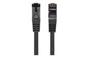 Nettverkskabel - Lanberg patch cable - 25 cm - black - Svart - 0.25m - PCF8-10CU-0025-BK