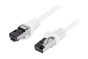 Nettverkskabel - Lanberg patch cable - 25 cm - white - Hvit - 0.25m - PCF8-10CU-0025-W