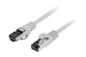 Nettverkskabel - Lanberg patch cable - 1 m - grey - Grå - 1m - PCF8-10CU-0100-S