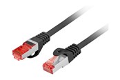 Nettverkskabel - Lanberg patch cable - 50 cm - black - Svart - 0.5m - PCF6-10CU-0050-BK
