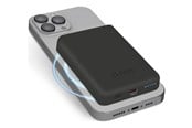 Nødlader - SBS 5000 mAh wireless magnetic Power Bank - Black Nødlader - Svart - 5 Ah - TEBB5000MAG1CK