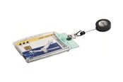 Konferanse & Presentasjon - DURABLE Adgangskortholder med tildekket front, for to kort på 54 x 87 mm. . - 822419