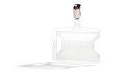 Konferanse & Presentasjon - DURABLE Adgangskortholder for 1 kort, laget av 70 % resirkulert polypropylen. Med svingbar klips. - 896119