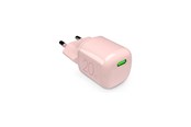 Mobil - Adaptere og ladere - Puro MiniPro 20W USB-C Wall Charger – GAN Technology - Rose - PUFCMTCUSBC20WGROSE