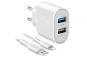 Mobil - Adaptere og ladere - SBS 10W Charger - 1m MFI Lightning Cable - White - TEKITTR2ULH2189A