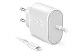Mobil - Adaptere og ladere - SBS 5W Travel Charger for iPhone iPad and iPod - White - TETRLHSTD89