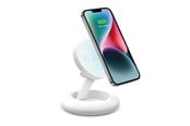 Mobil - Adaptere og ladere - SBS Desktop Stand with Wireless Charger - White - TEWIRMAGSTAND10W