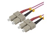 Nettverkskabel - Deltaco network cable - 3 m - pink - Rosa - 3m - SCSC-3-OM4