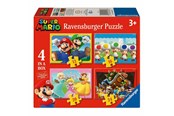 Puslespill - Ravensburger 4-in-1 Super Mario Puzzle Gulv - 120041078