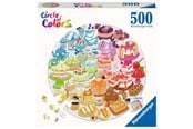 Puslespill - Ravensburger Jigsaw Puzzle Round Circle of Colors Desserts Pastries 500st. 2D Puslespill - 171712