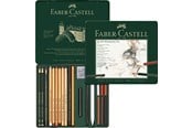 Skrive- & Tegneverktøy - Faber-Castell Set Pitt Monochrome tin of 21 - 112976