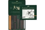 Skrive- & Tegneverktøy - Faber-Castell Set Pitt Charcoal set tin of 24 - 112978