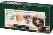 Skrive- & Tegneverktøy - Faber-Castell Watercol. marker A.Dürer 5ct wallet port - 160307