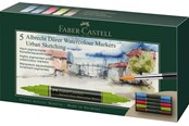 Skrive- & Tegneverktøy - Faber-Castell Watercol. marker A.Dürer 5ct wallet USk - 160308