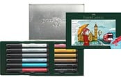 Skrive- & Tegneverktøy - Faber-Castell India ink Pitt Artist Pen set London - 267137