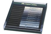 Skrive- & Tegneverktøy - Faber-Castell India ink Pitt Artist Pen B 12x grey - 267423