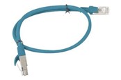 Nettverkskabel - Lanberg patch cable - 50 cm - blue RAL 5012 - Blå - 0.5m - PCU5-10CC-0050-B
