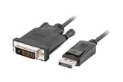 Skjermkabel - Lanberg - video adapter cable - DisplayPort to DVI-D - 1.8 m - CA-DPDV-10CU-0018-BK