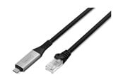 Nettverkskabel - DIGITUS network cable - black - Svart - 10m - AK-300601-100-S