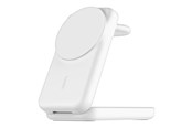 Mobil - Adaptere og ladere - Belkin UltraCharge wireless charging stand - 3-in-1 magnetic foldable with Qi2 - + AC power adapter - 25 Watt - MFI Certified - WIZ036KQWH