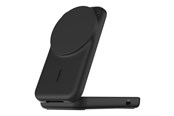 Mobil - Adaptere og ladere - Belkin UltraCharge wireless charging stand - 2-in-1 Qi2 magnetic foldable - + AC power adapter - 24 pin USB-C - 25 Watt - WIZ038KQBK