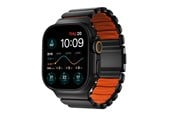 Smartklokke - Tilbehør - Nomad Stratos Band - 49mm | Black Titanium | Ultra Orange FKM - NM011116858