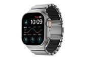 Smartklokke - Tilbehør - Nomad Stratos Band - 49mm | Natural Titanium | Black FKM - NM014421858