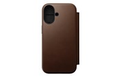 Mobil - Deksel og etui - Nomad - Modern Leather Folio - iPhone 17 | Brown | Leather - NM014209858