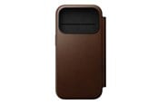 Mobil - Deksel og etui - Nomad - Modern Leather Folio - iPhone 17 Pro | Brown | Leather - NM014186858