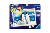 Kreative leker - Ravensburger CreArt Paint by Numbers - Penguin Family - 12023058 8