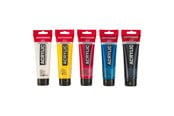 Kreative leker - Bruynzeel Amsterdam Standard Series Acrylic Paint Primary Set 120ml 5pcs. - 17791905