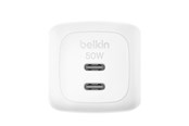Mobil - Adaptere og ladere - Belkin BoostCharge 50W Dual USB-C PD Wall Charger with PPS WHT - WCH019KQWH