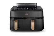 Andre kjøkkenapparater - Philips 5000 Series NA552 - double hot air fryer - black stainless steel - NA552/00