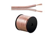 Lydkabel - Pro speaker cable 2x4mm 100.0m transparent on a reel - 98400T
