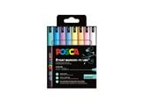 Skrive- & Tegneverktøy - POSCA Marker sæt Soft Colors PC-1MR 8 ass. - 401673
