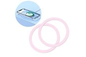 Mobil - Deksel og etui - Joyroom  set of metal magnetic rings for smartphone 2 pcs. pink (JR-Mag-M3) - JR-Mag-M3-2pcs-pink